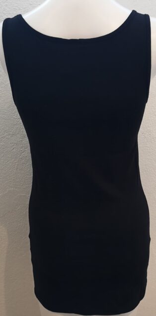 VM- MAXI LONG VEST TOP – BLACK