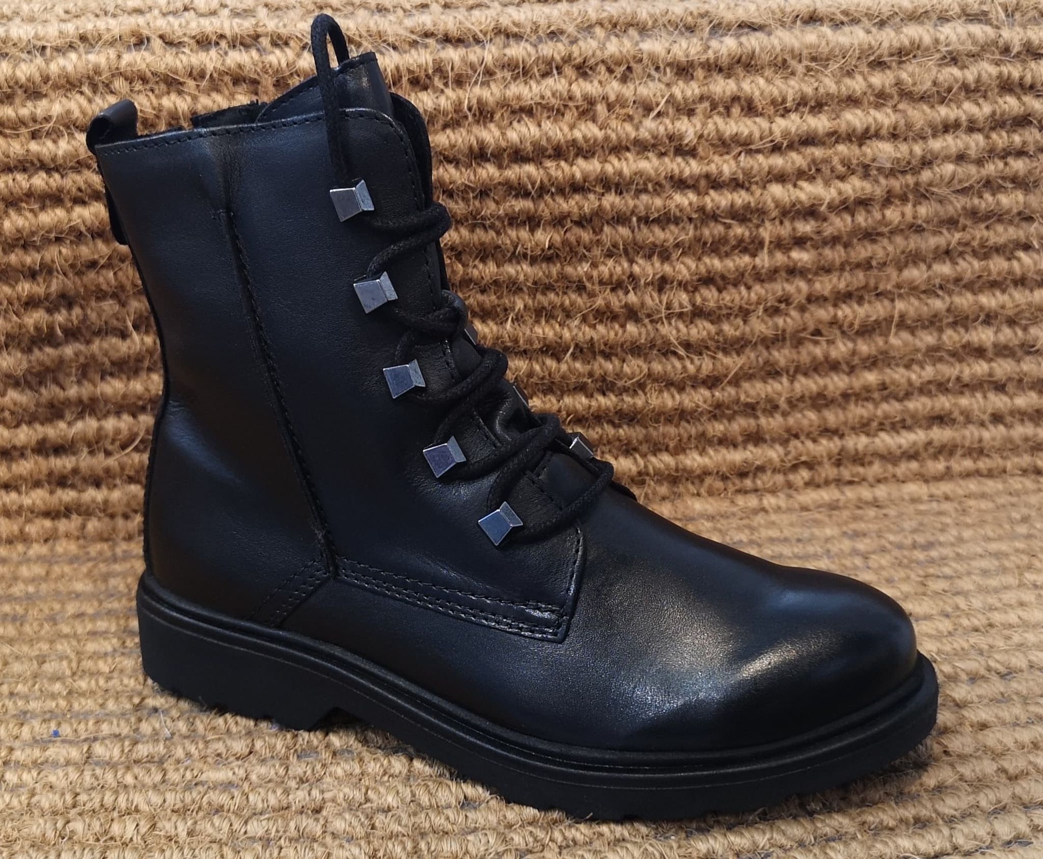 MARCO TOZZI – LACE UP BOOTS – BLACK NAPPA – Elspeth Mills Clothing