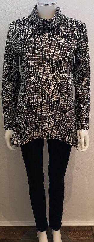 Adini – Tilia  Tunic – Abstract Stripe Natural –