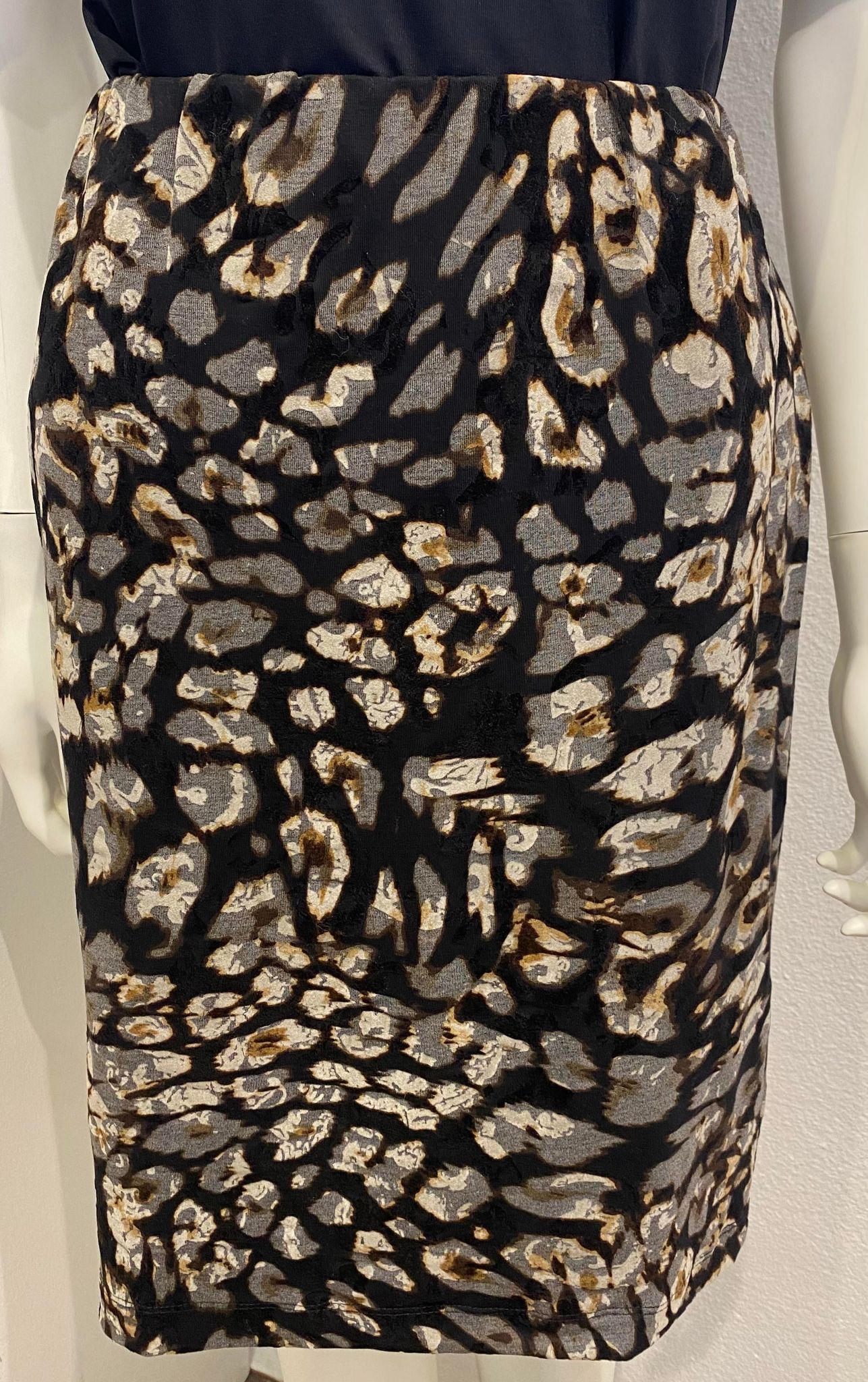 Pomodoro – Leopard Flock Skirt – Elspeth Mills Clothing