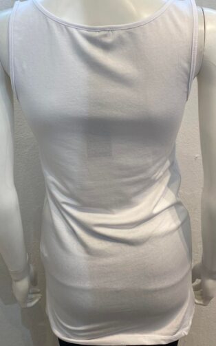 VM – MAXI LONG VEST TOP – WHITE
