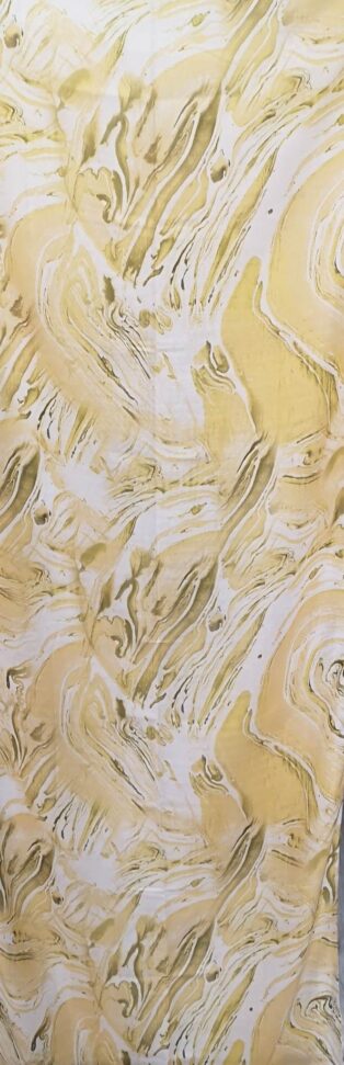 Destello – Swirl Print Scarf – Yellow