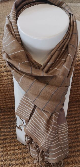 Tara – Cotton  Scarf – Beige