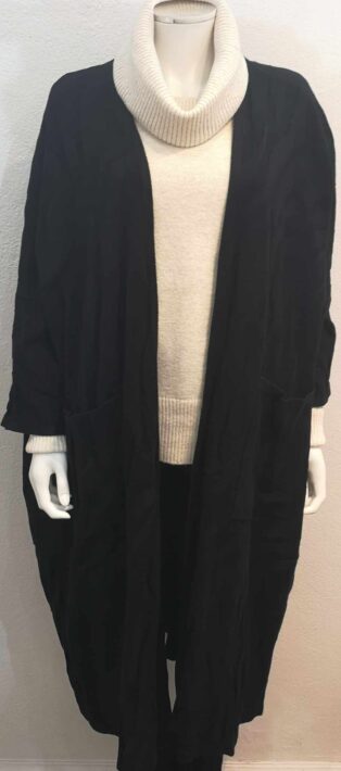 Sarah Tempest – Open Front Cardigan – Black