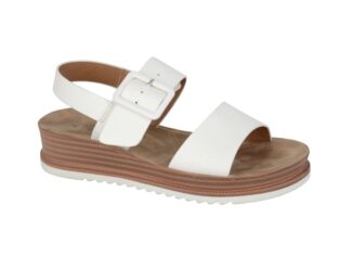 Cipriata – Orfa Buckle Sandal – White