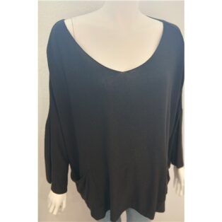 Diverse – Millie – Two Pocket Jumper Black