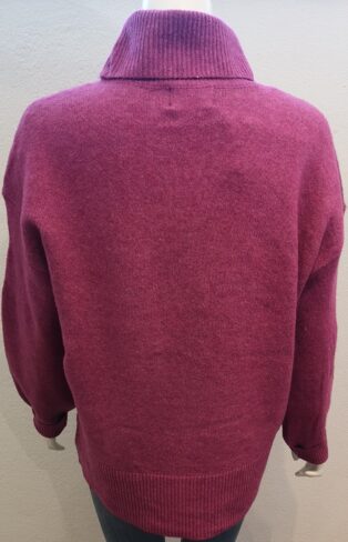 Pieces – Malou Roll Neck Jumper – Fuchsia