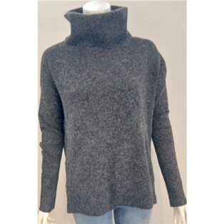 Vero Moda – Doffy Cowl Neck Jumper – Black Melange