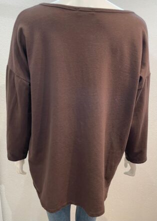 Diverse – Isla Star Sweatshirt – Chocolate Brown