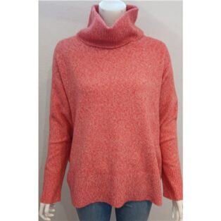 Vero Moda – Cowl Neck Jumper – Salsa Melange