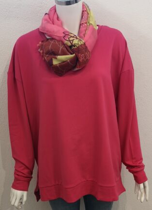 Dreams – Zip Detail Sweatshirt – Raspberry