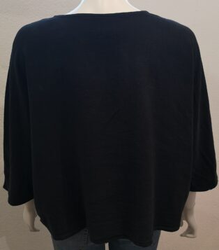 Dreams – Crop Button Thru Jacket – Black