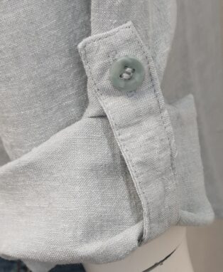 Vero Moda – Linn ‘V’ Neck Blouse – Grey Mist Melange