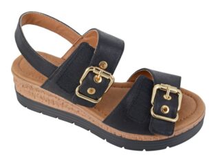 Cipriata – Milia Sandal – Black and Gold