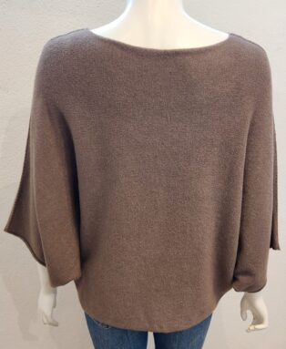 Sarah Tempest – Cropped Batwing Overtop – Dark Taupe