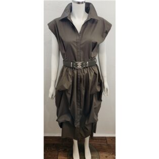 Diverse – Trisha Parachute Dress – Khaki Green