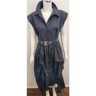 Diverse – Trisha Parachute Dress – Charcoal Grey