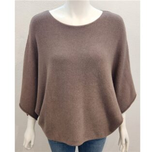 Sarah Tempest – Cropped Batwing Overtop – Dark Taupe