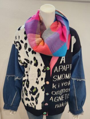 Sarah Tempest – Unique Design Cardigan – Mixed Colours