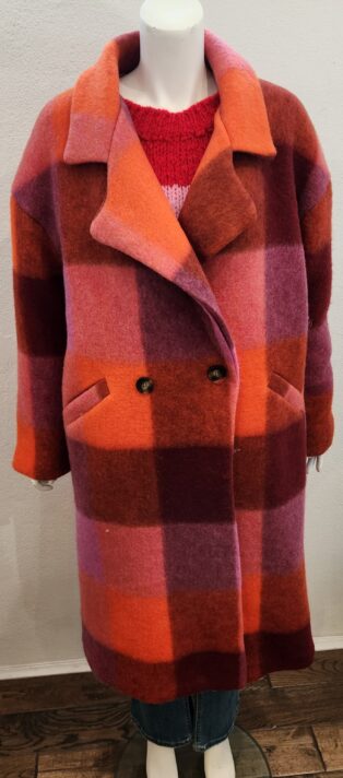 Diverse – Urvi Check Wool Coat – Multicoloured