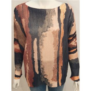 Sarah Tempest – Vintage Paint Digital Print Jumper