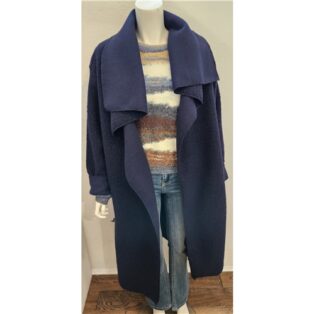 Diverse – Ulrika Boucle Coat – Navy