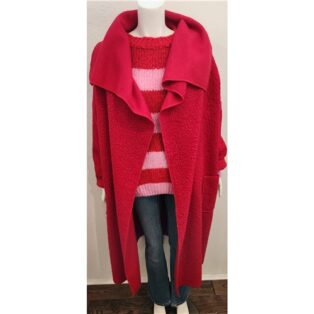 Diverse – Ulrika Boucle Coat – Red