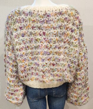 Diverse – Violet Hand Knit Cardigan – Multicolours