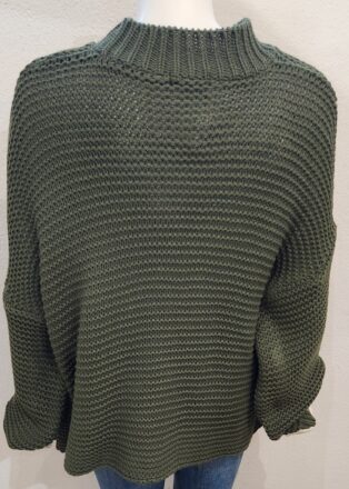 Diverse – Valentina – Chunky Knit Jumper – Khaki Green