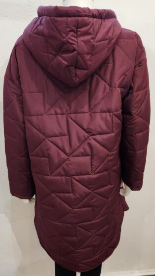 Diverse – Valerie Padded Coat – Burgundy