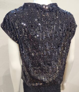 Diverse – Val- Sequinned Top – Black