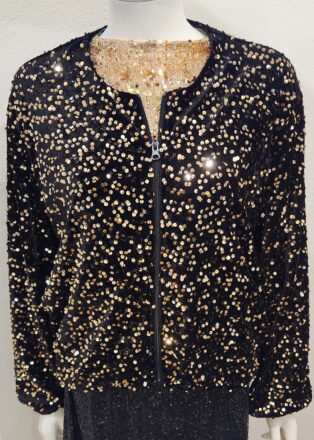 Diverse – Virginia – Sequinned Jacket – Black