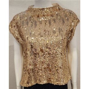 Diverse – Val – Sequinned Top – Gold