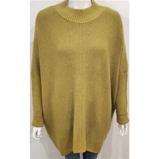 Diverse – Veronica Turtle Neck Jumper – Lime