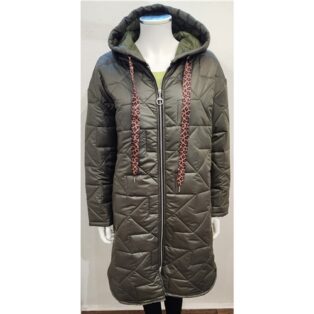 Diverse – Valerie Padded Coat – Khaki Green