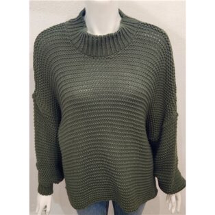 Diverse – Valentina – Chunky Knit Jumper – Khaki Green