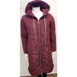 Diverse – Valerie Padded Coat – Burgundy
