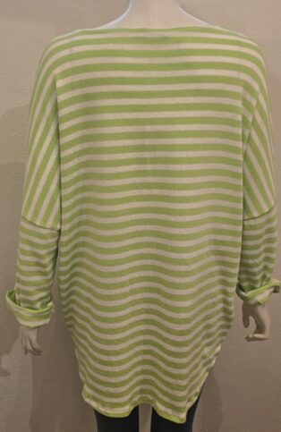 Diverse – Wenda Striped Tunic – Lime
