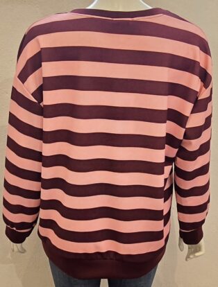 Diverse – Wyn Sweatshirt – Burgundy and Pink