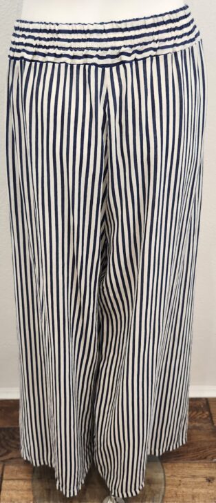 Diverse – Amanda Stripe Pant – Navy and White