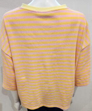 Diverse – Anna Striped T.Shirt – Yellow and Pink