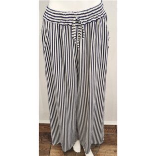Diverse – Amanda Stripe Pant – Navy and White