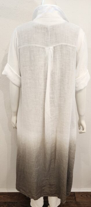 Diverse – Bernice Ombre Linen Shirt Dress – Mocha