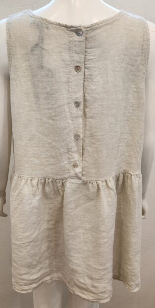 Diverse – Betty 100% Linen Tunic – Oatmeal