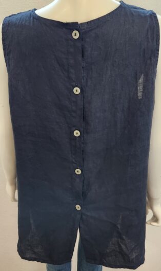 Diverse – Agatha Button Back Top – Black