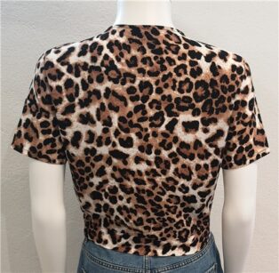 Vero Moda -Easy Joy Tie Shirt – Animal Print