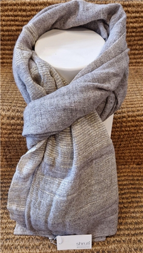 Shruti – Scarf – W/Lurex – Taupe And gold